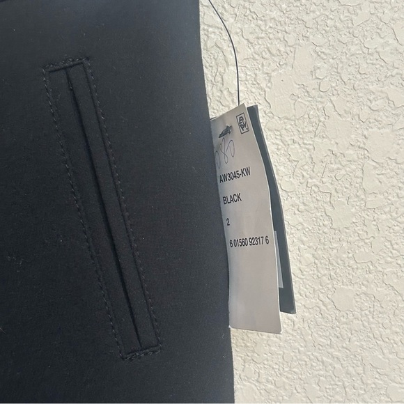 NWT ATM Anthony Thomas Melillo Women’s Black Slim Ankle Work Office Pants 2 - Picture 6 of 11